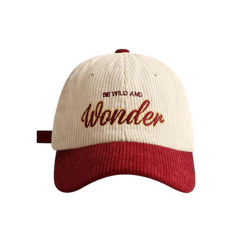 Wonder corduroy red Hat