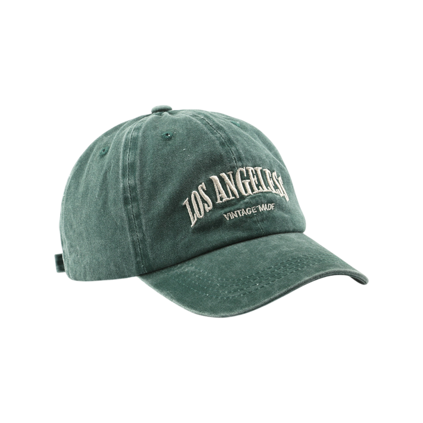 Washed denim L.A green hat
