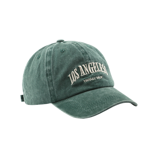 Washed denim L.A green hat