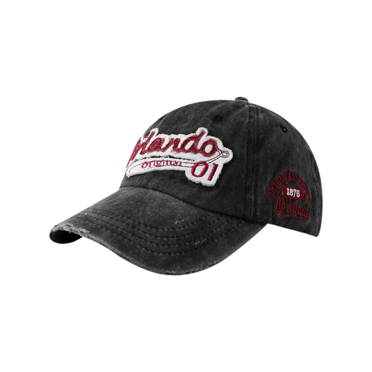 Orlando denim washed black baseball hat